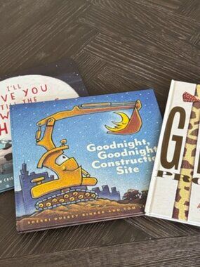Kids Book Bundle 3pc | Construction Site Giraffe Problems Toddler Storytime Set